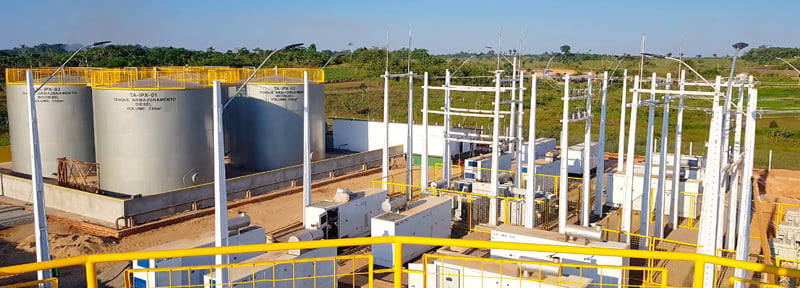 Sistema isolado na Amazônia híbrido com biodiesel. BBF vai ampliar produção da palma para produzir o SAF em Manaus (Foto: Divulgação BBF)