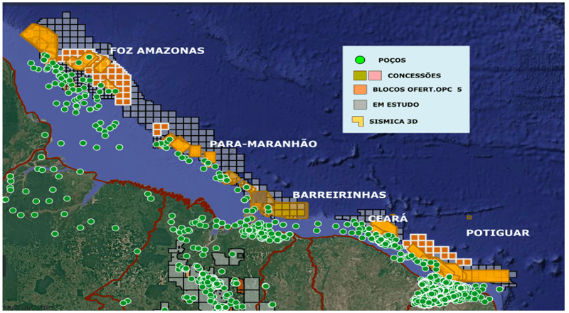 Mapa da Margem Equatorial